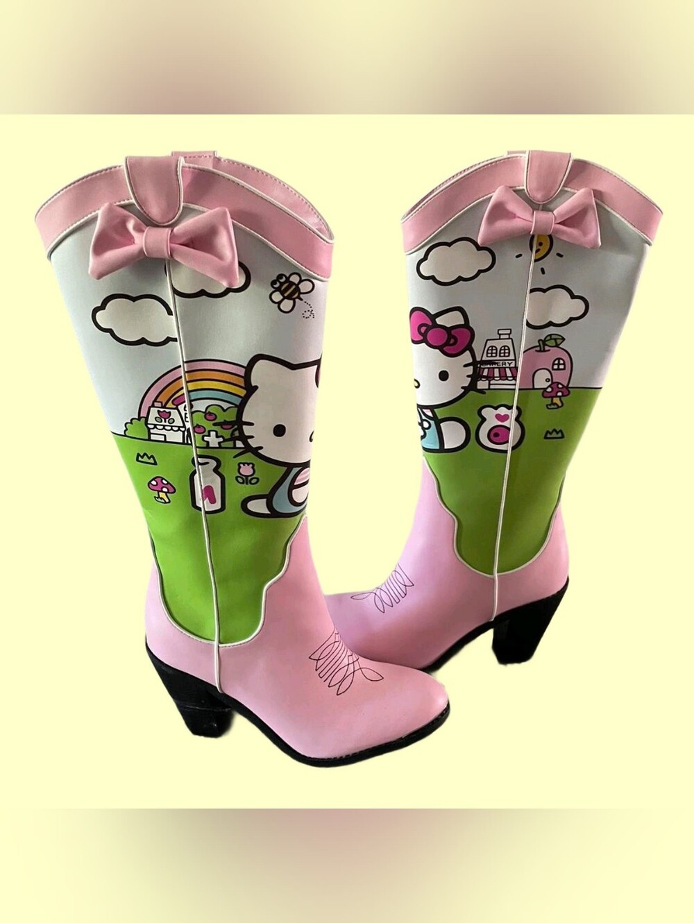 Hello Kitty Dolls Kill Cowgirl Boots